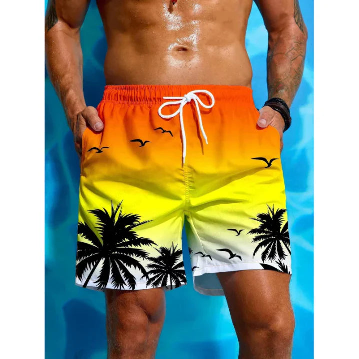 Men's swim shorts – Relaxed fit – Breathable quick-dry fabric – Mid-thigh length