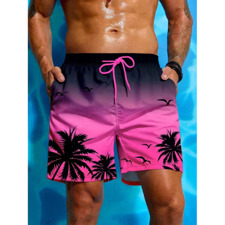Men's swim shorts – Relaxed fit – Breathable quick-dry fabric – Mid-thigh length