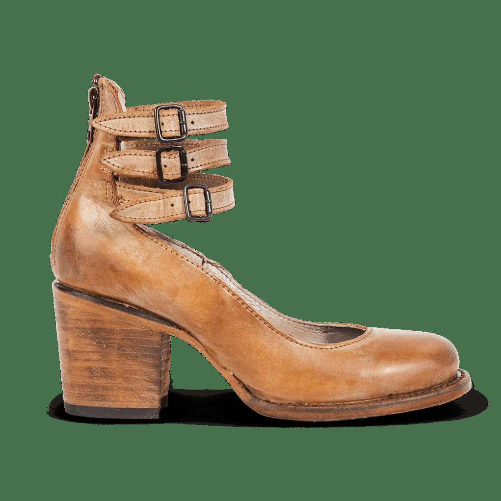 Three-Breasted Women's High-Heel Pumps With Snake Print