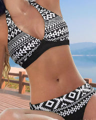 Women's bikini – Structured halter top – Low-rise bottoms – Breathable stretch fabric