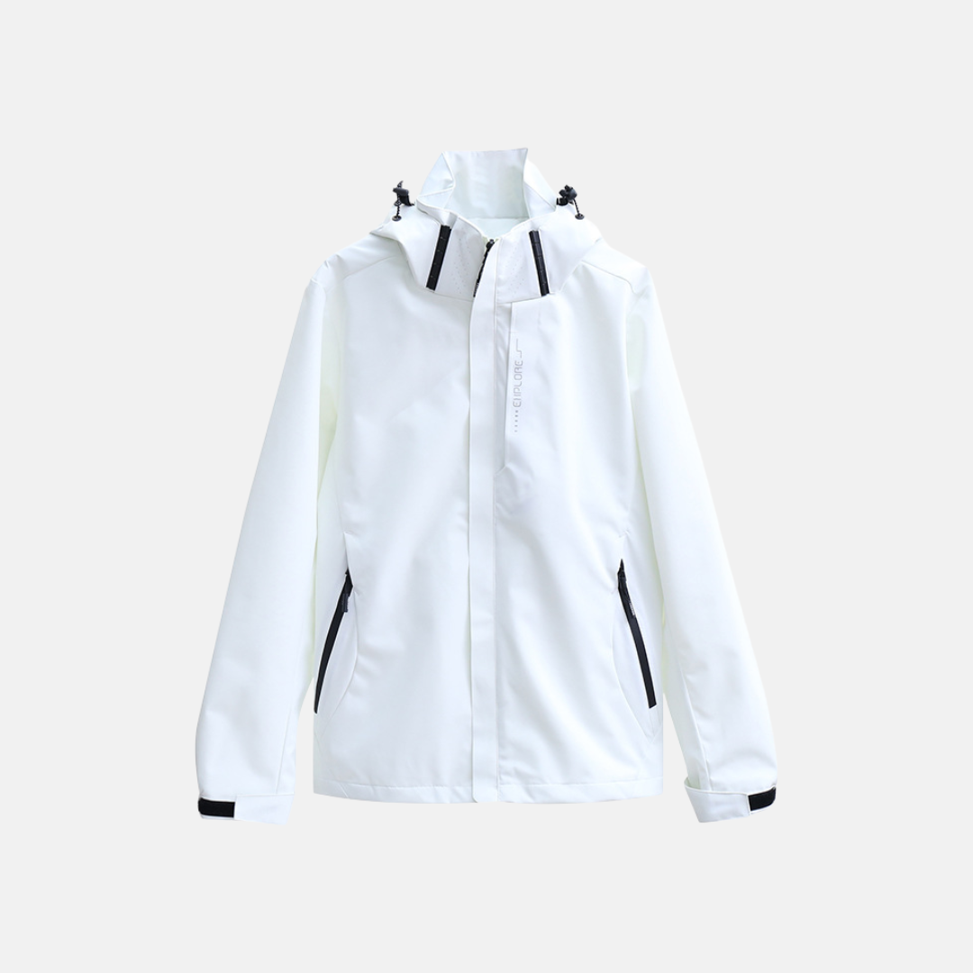 Men's jacket – Straight cut – Breathable water-repellent fabric – Adjustable hood