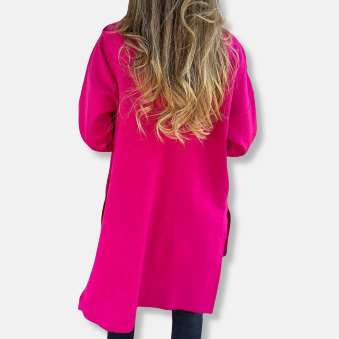 Ruby Oversized Hooded Cardigan | Longline Zip Front Cardigan