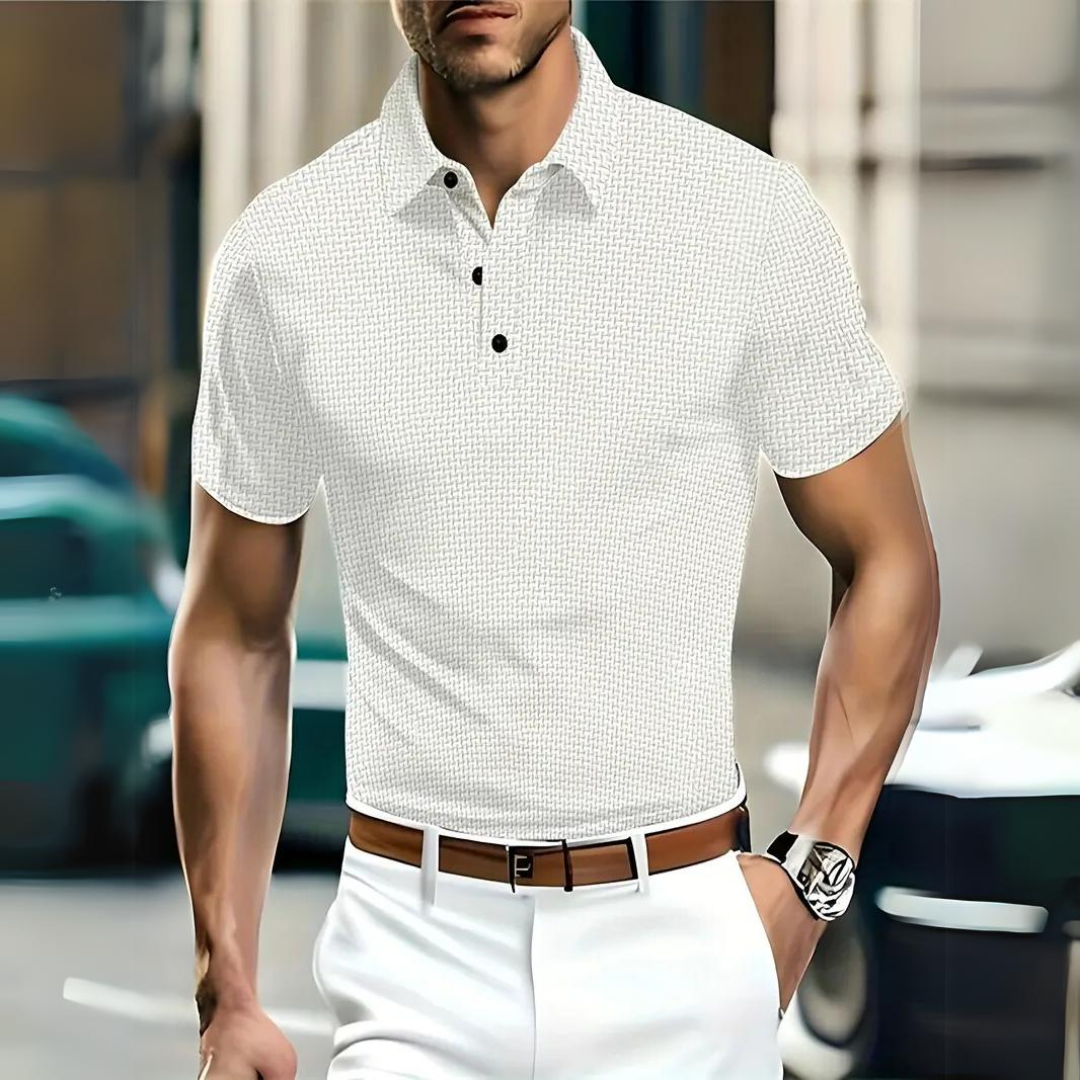 Men's polo – Slim fit – Soft knit – Classic collar – Short sleeves