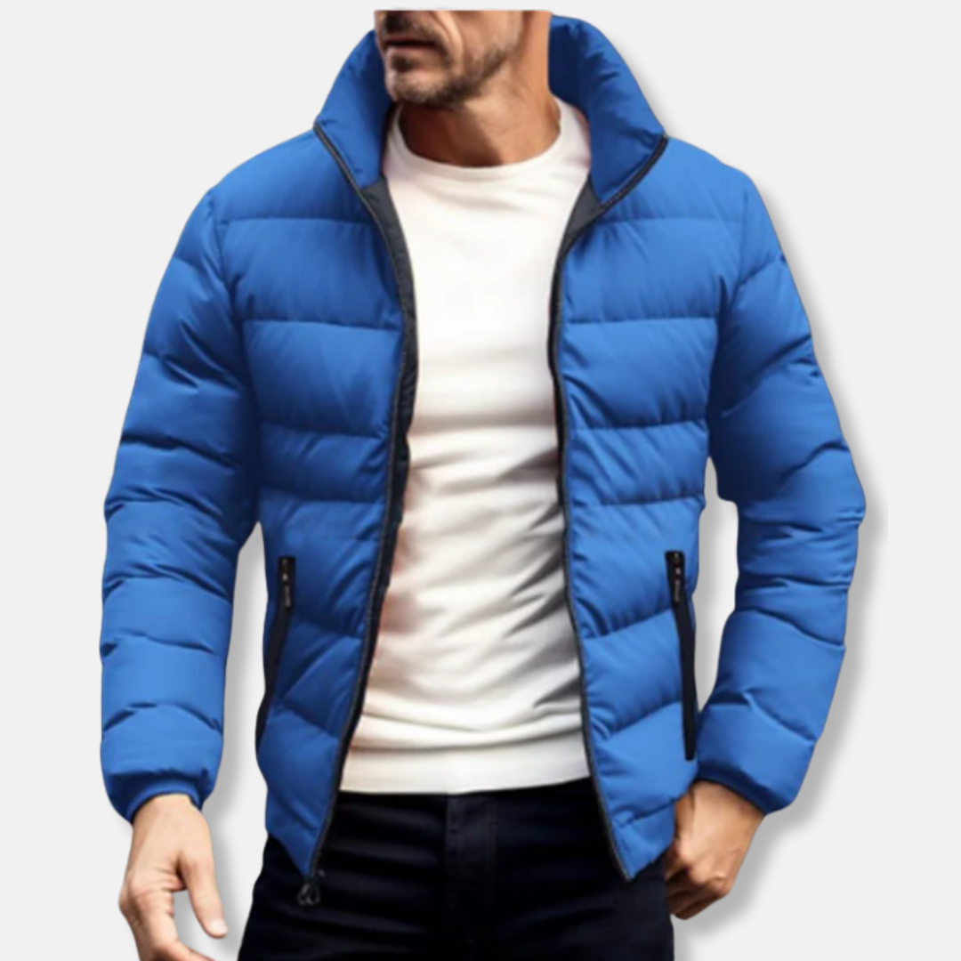 Daniele Quilted Puffer Jacket | Stand Collar Winter Jacket