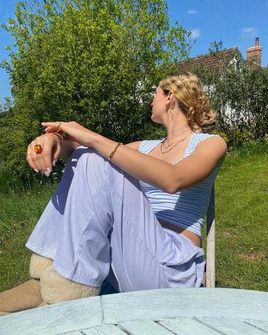 Pantalon de détente femme – Coupe décontractée – Taille élastique – Tissu léger respirant