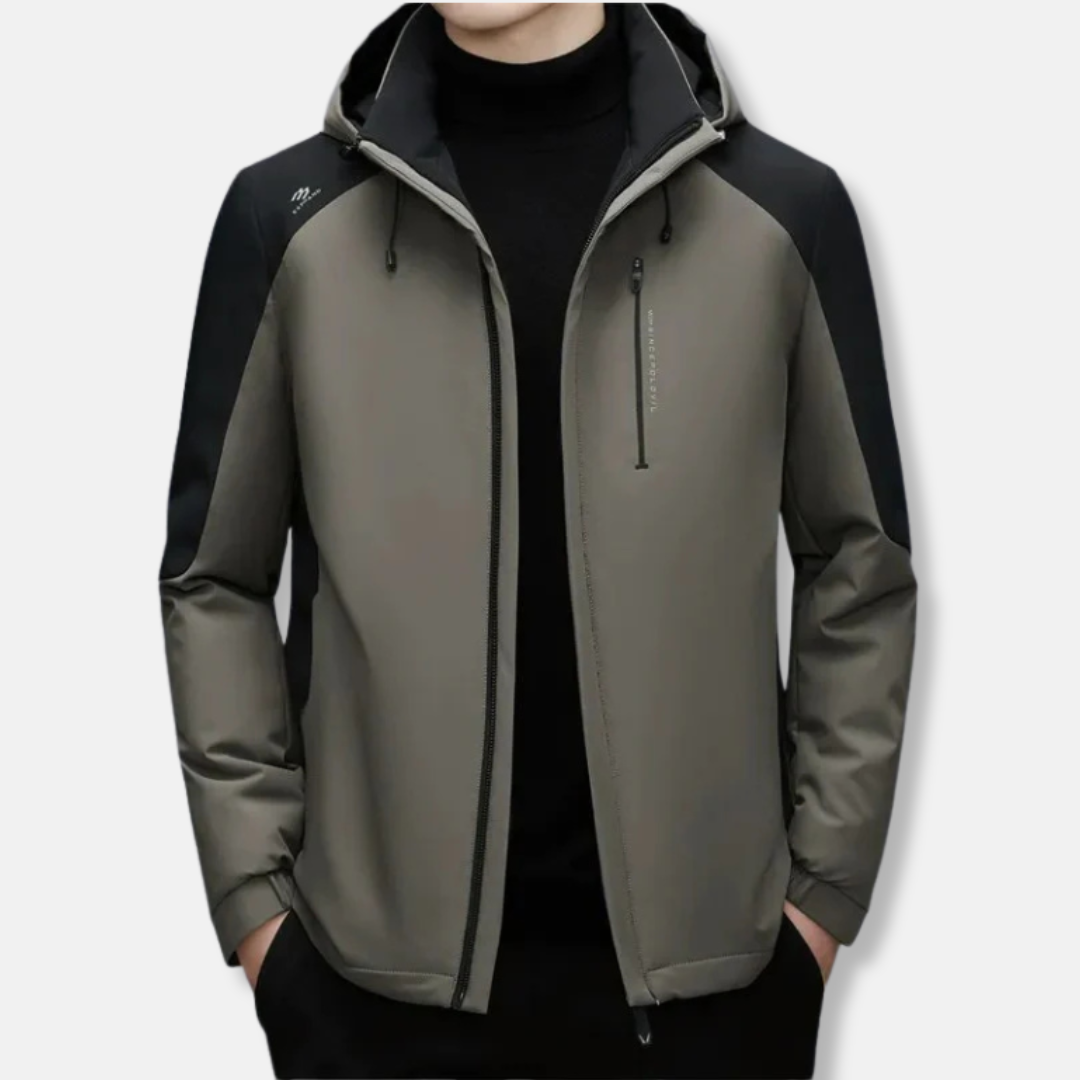 Christian Regular Fit Hooded Jacket | Casual Solid Hooded Jacket