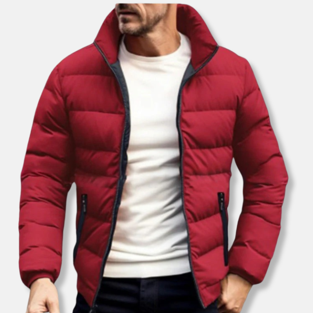 Daniele Quilted Puffer Jacket | Stand Collar Winter Jacket