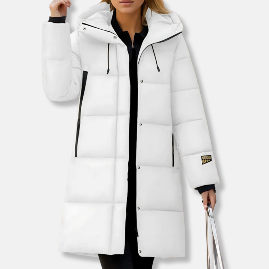 Molly Longline Puffer Jacket | Hooded Quilted Puffer Jacket