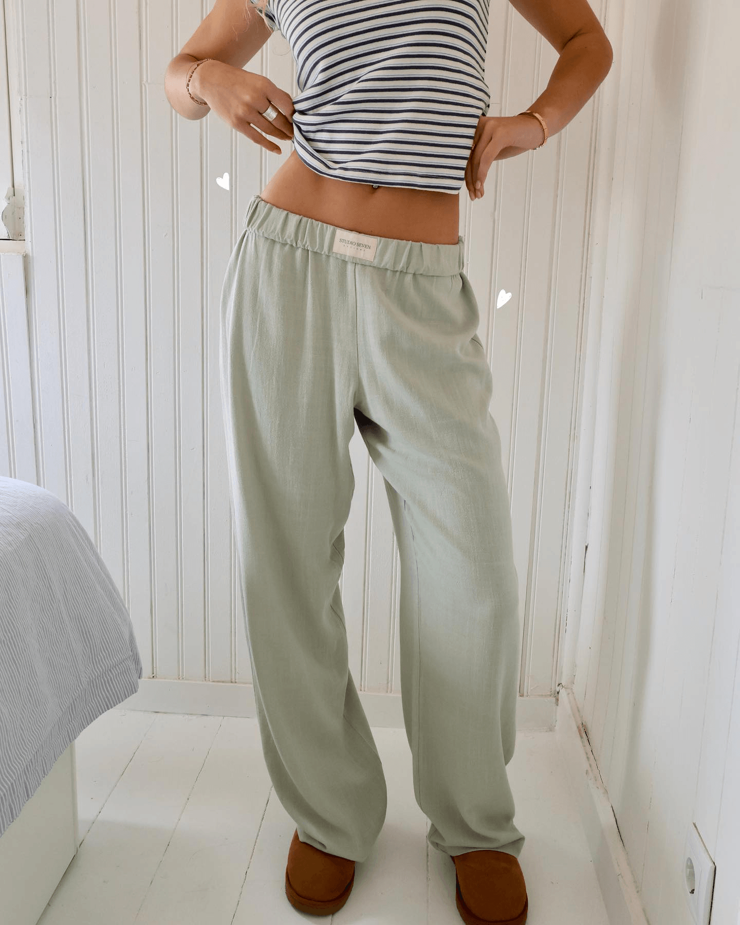 Pantalon de détente femme – Coupe décontractée – Taille élastique – Tissu léger respirant