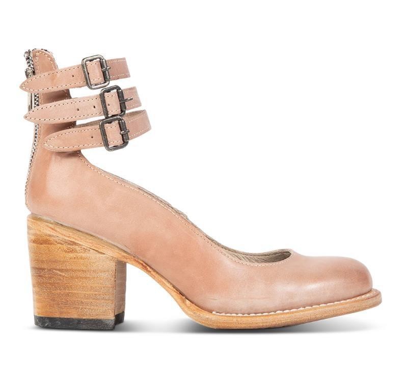 Three-Breasted Women's High-Heel Pumps With Snake Print