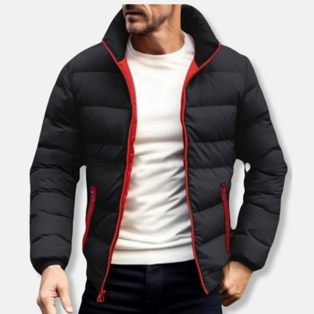 Daniele Quilted Puffer Jacket | Stand Collar Winter Jacket