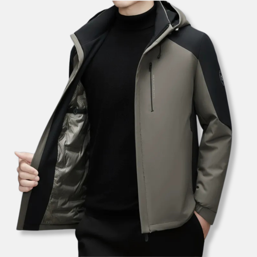 Christian Regular Fit Hooded Jacket | Casual Solid Hooded Jacket