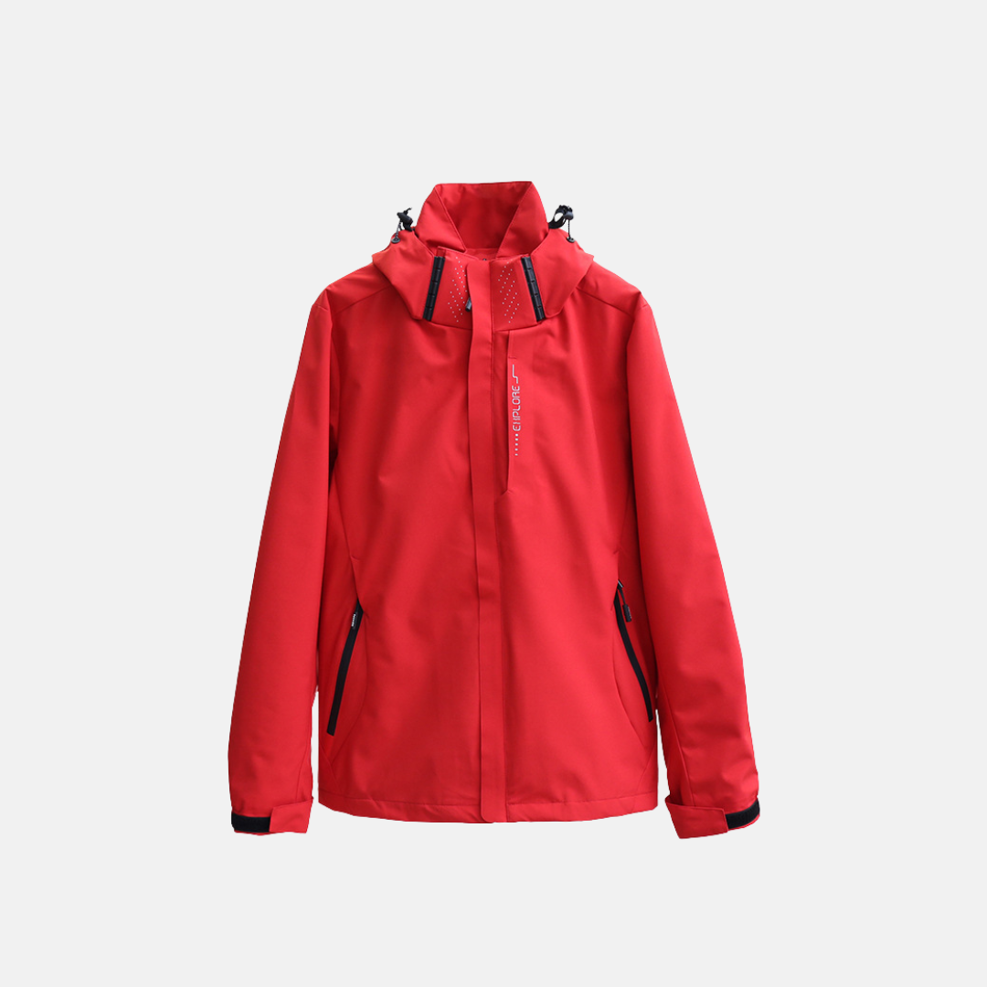 Men's jacket – Straight cut – Breathable water-repellent fabric – Adjustable hood