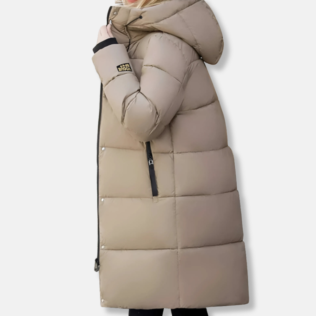 Molly Longline Puffer Jacket | Hooded Quilted Puffer Jacket