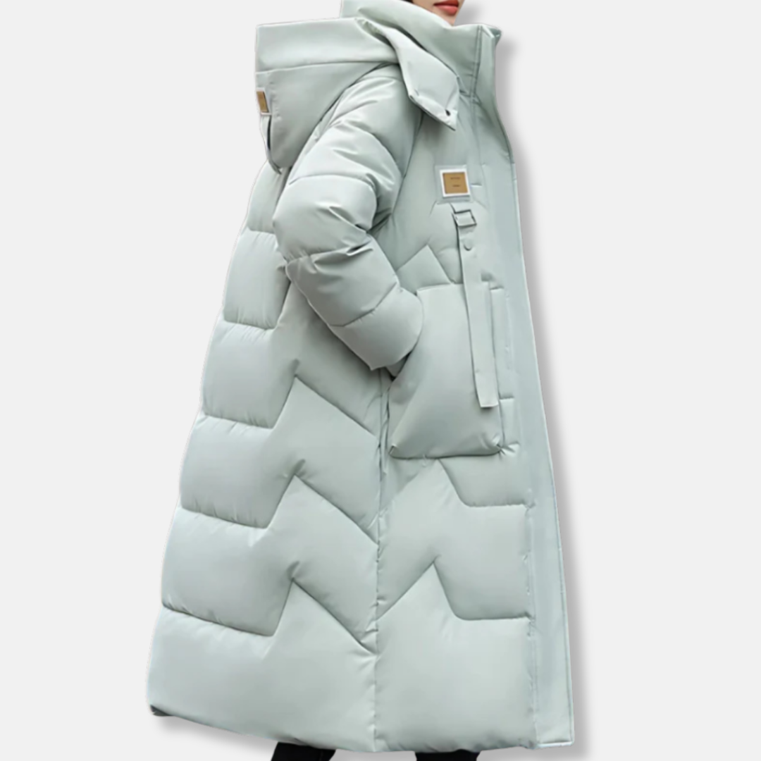 Ruby Hooded Puffer Coat | Oversized Longline Puffer Coat