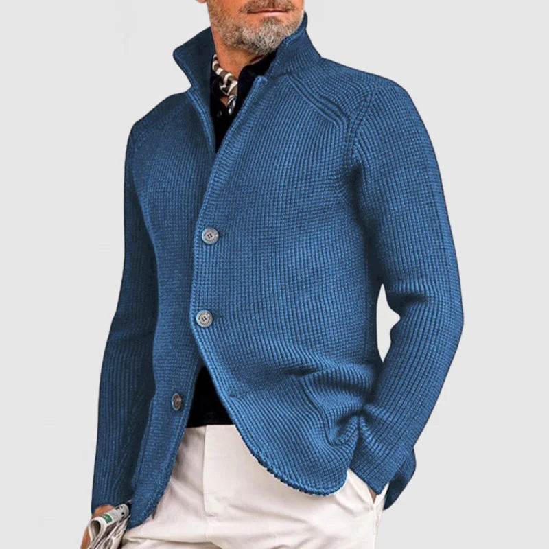 Men's Cardigan – Slim Fit – Textured Knit – Button-Up