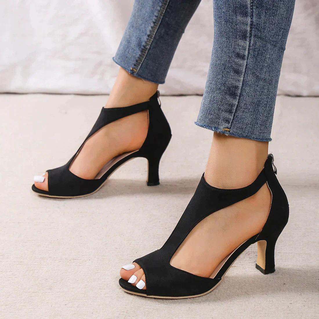 Women's sandals – Elegant design – Arch support – Comfortable mid heel