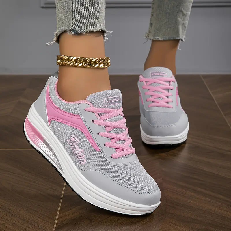 Chaussures de sport femme – Basse – Respirantes – Semelle amortissante – Maintien confort