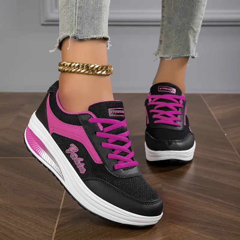 Chaussures de sport femme – Basse – Respirantes – Semelle amortissante – Maintien confort