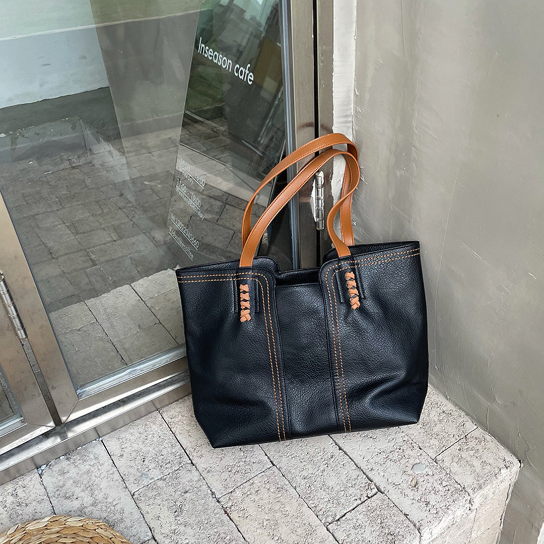 Women's tote bag – Structured silhouette – Soft textured feel – Reinforced handles