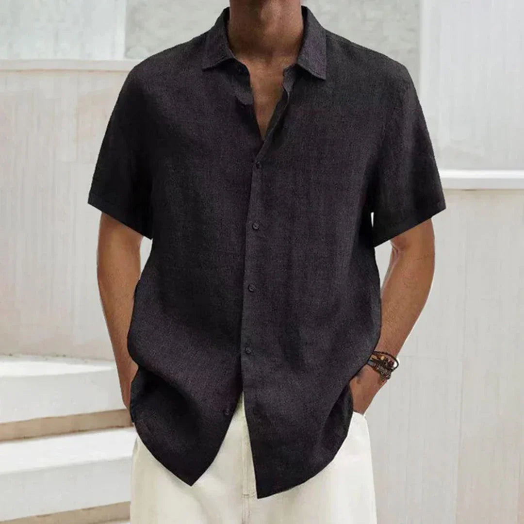 Men's shirt – Relaxed fit – Short sleeves – Breathable fabric – Casual style