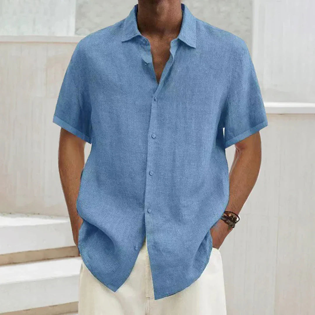 Men's shirt – Relaxed fit – Short sleeves – Breathable fabric – Casual style