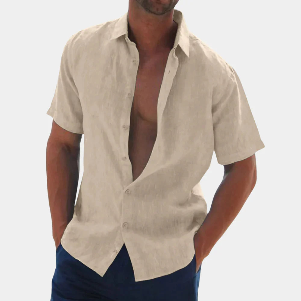 Men's shirt – Short sleeves – Relaxed fit – Lightweight breathable fabric