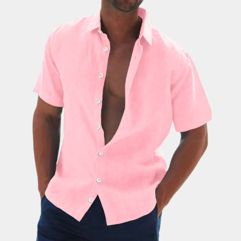 Men's shirt – Short sleeves – Relaxed fit – Lightweight breathable fabric