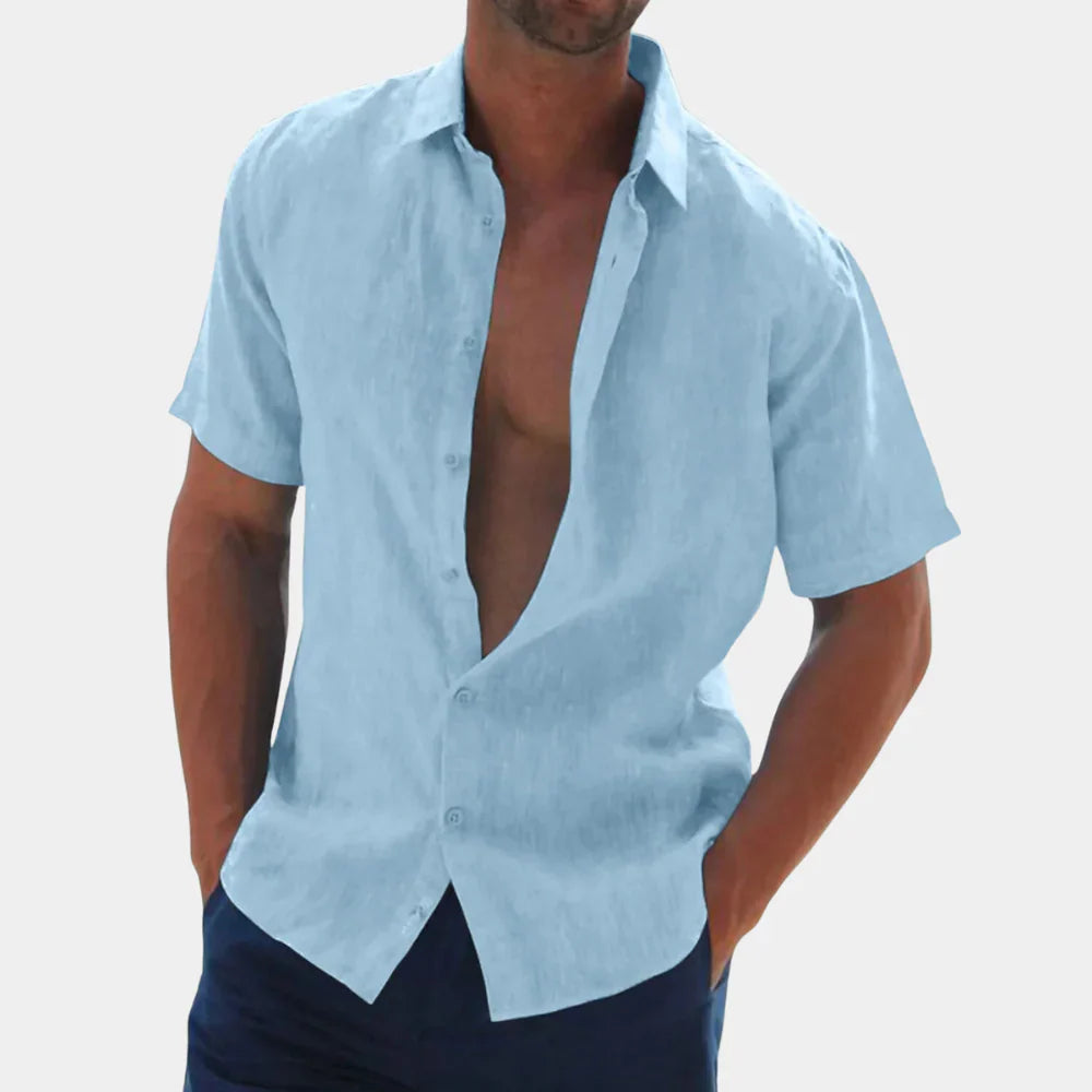 Men's shirt – Short sleeves – Relaxed fit – Lightweight breathable fabric