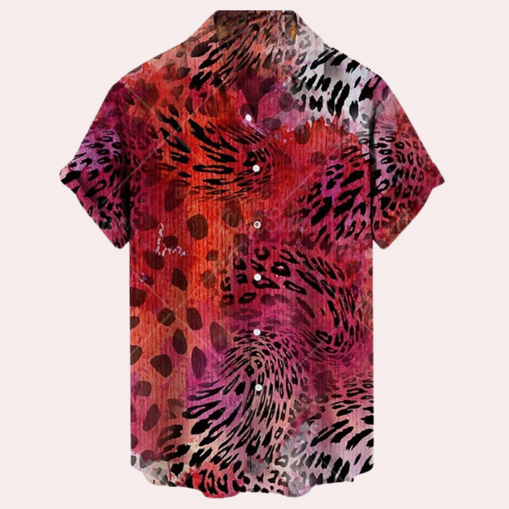 Chemise homme à manches courtes – Coupe ample – Tissu respirant