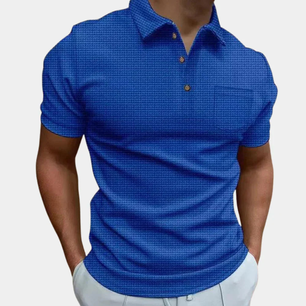 Men's polo – Slim fit – Breathable fabric – Polo collar – Chest pocket