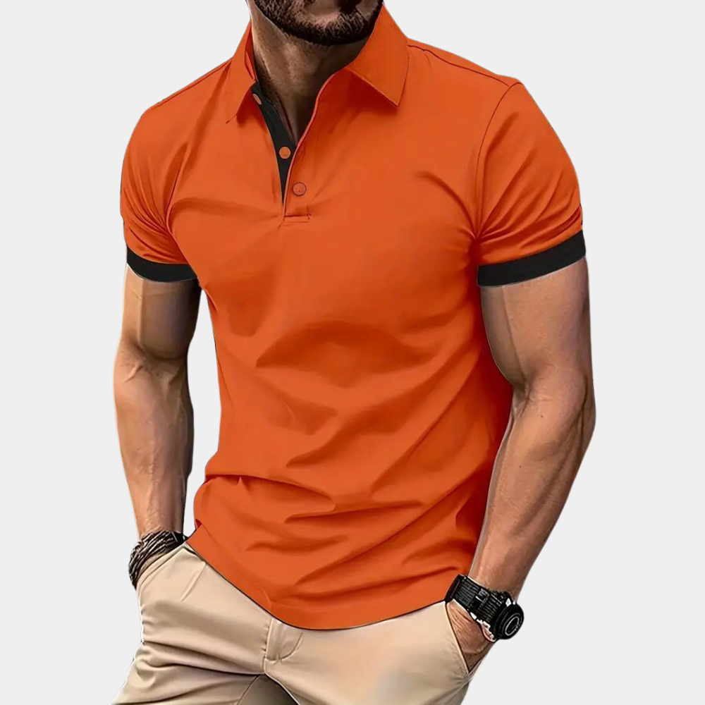Men's polo – Slim fit – Soft knit – Short sleeves – Discreet classic collar