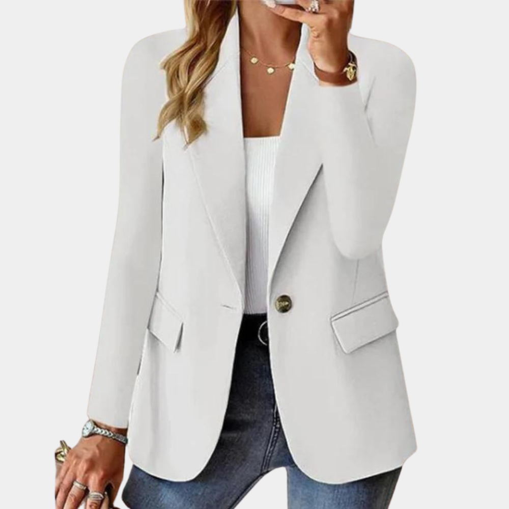 Giovanna Tailored Blazer | Notched Lapels, Button Front Blazer