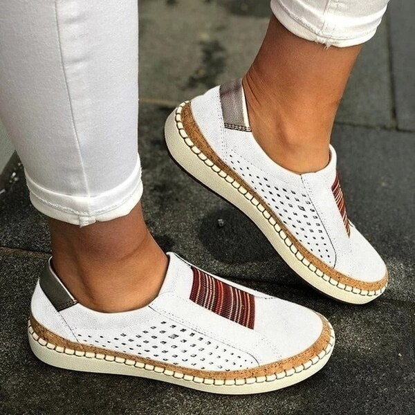 Chaussures femme – Coupe confort respirante – Enfilage facile – Style décontracté sport