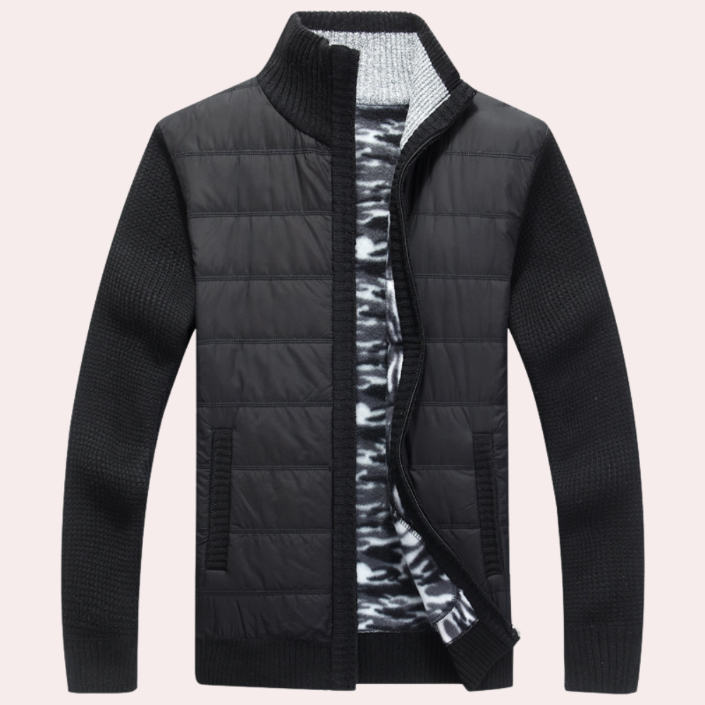 Max Quilted Hybrid Jacket | Collared Hip-Length Hybrid Jacket