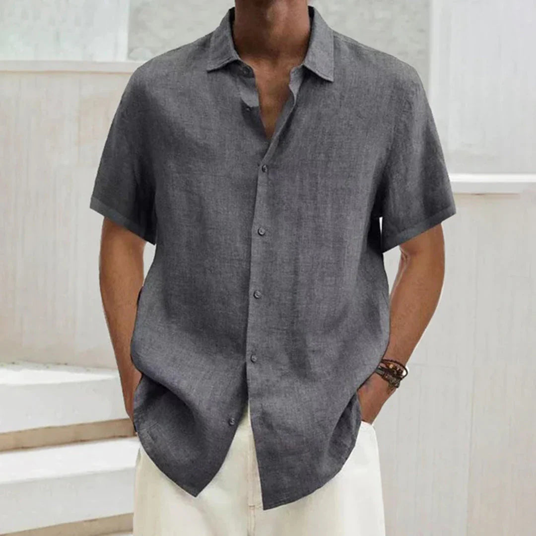 Men's shirt – Relaxed fit – Short sleeves – Breathable fabric – Casual style