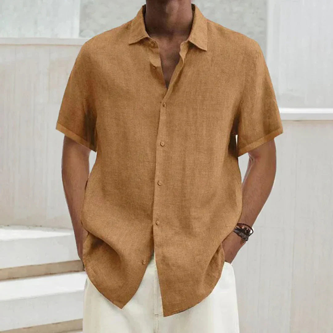 Men's shirt – Relaxed fit – Short sleeves – Breathable fabric – Casual style