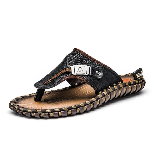 Men's flip-flops – Strap – Textured sole – Comfortable open toe