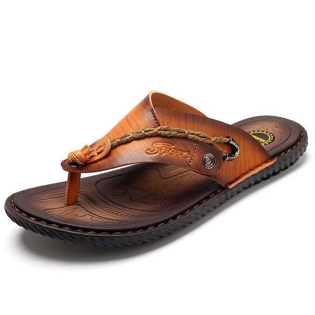 Men's flip-flops – Strap – Textured sole – Comfortable open toe