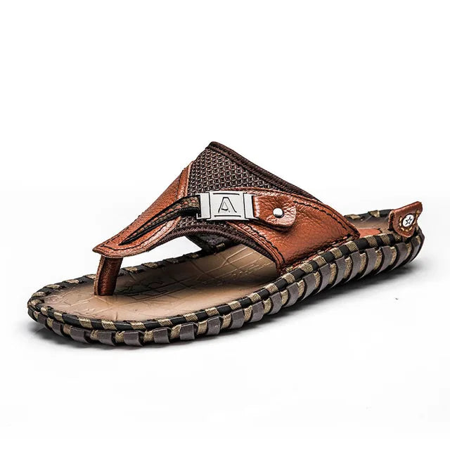 Men's flip-flops – Strap – Textured sole – Comfortable open toe