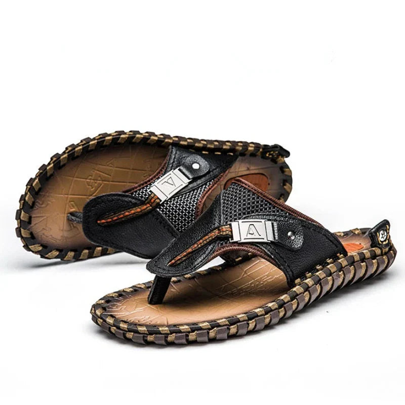 Men's flip-flops – Strap – Textured sole – Comfortable open toe