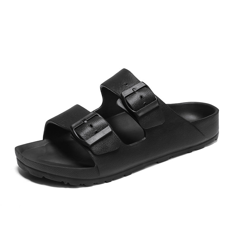 Men's sandals – Open toe – Thick sole – Adjustable buckle straps