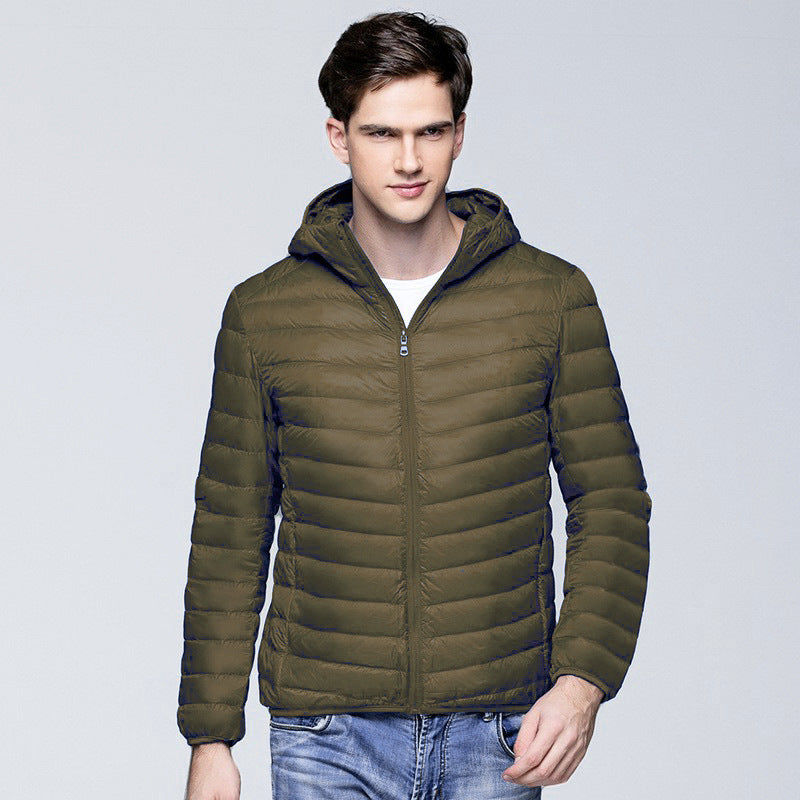 Quilted men's jacket – Slim fit – Lightweight fabric – Breathable – Casual style