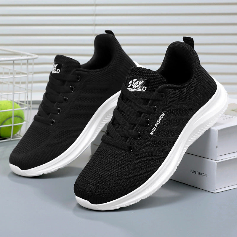 Women's running shoes – Lightweight sole – Low-top lace-up design