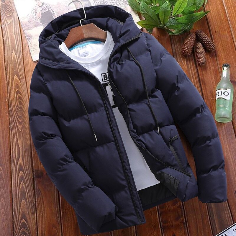 Men's Jacket - Woven Fabric - Relaxed fit - Stand collar with hood
