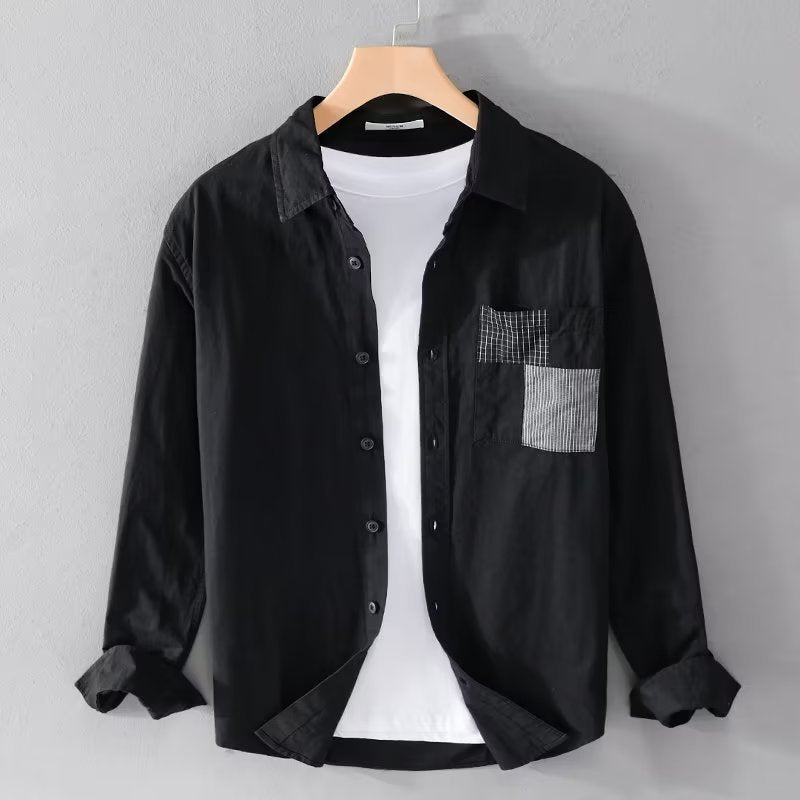Men's long-sleeve shirt – Relaxed fit – Breathable fabric – Casual button-up style