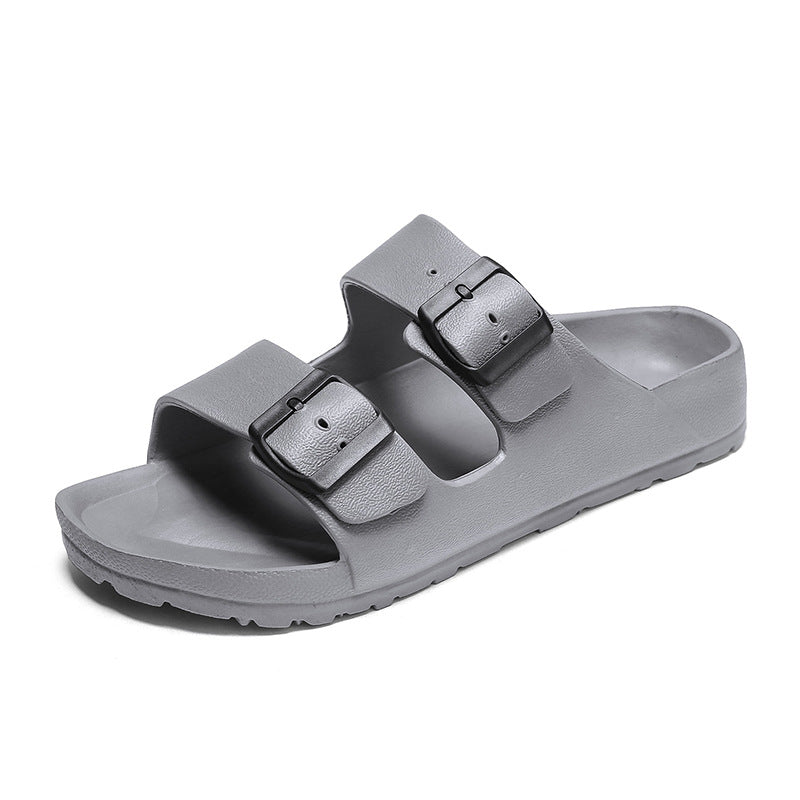 Men's sandals – Open toe – Thick sole – Adjustable buckle straps
