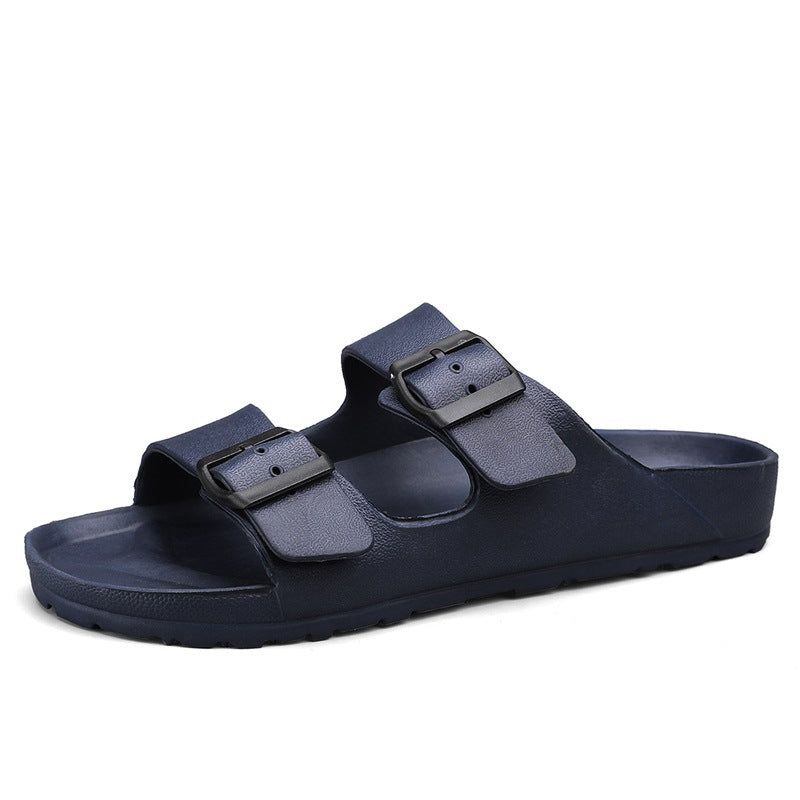 Men's sandals – Open toe – Thick sole – Adjustable buckle straps