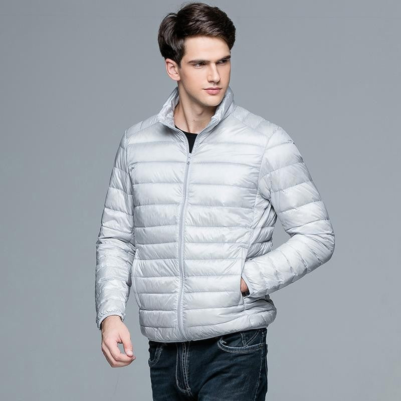 Quilted men's jacket – Slim fit – Lightweight fabric – Breathable – Casual style