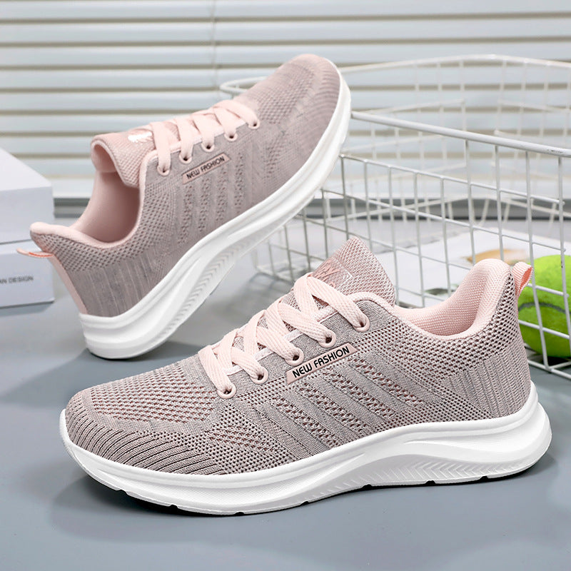 Women's running shoes – Lightweight sole – Low-top lace-up design
